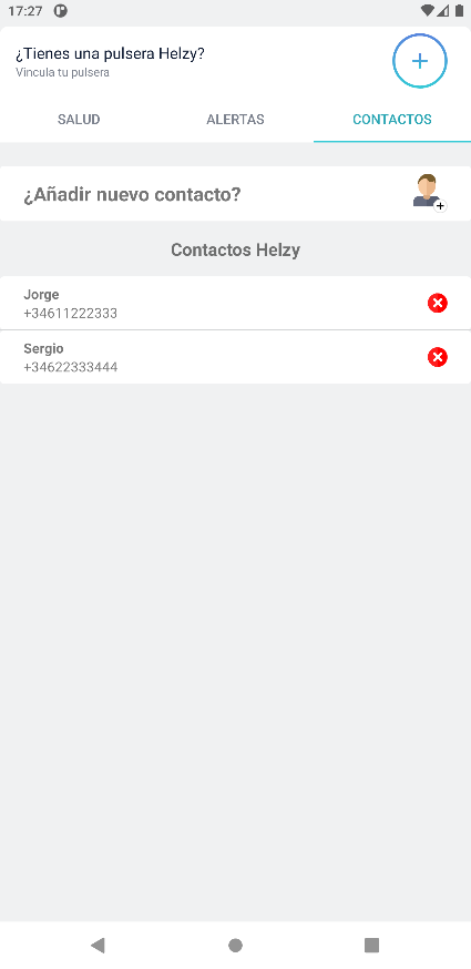 Añadir contactos
